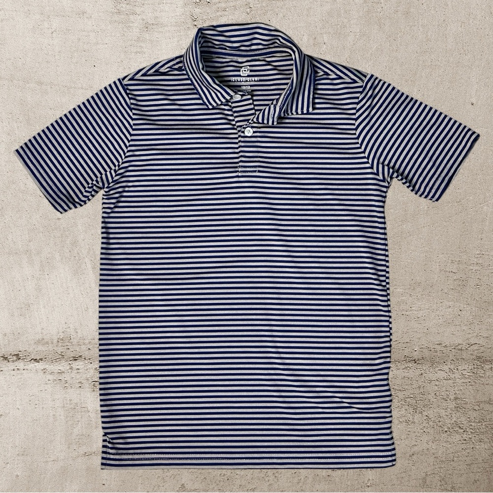 Class Club | Short Sleeve Heather Feeder Stripped Polo Shirt